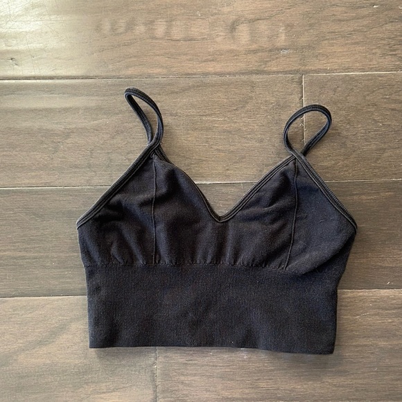 Alo Yoga Delight Black Triangle Bra Size M - Picture 1 of 3